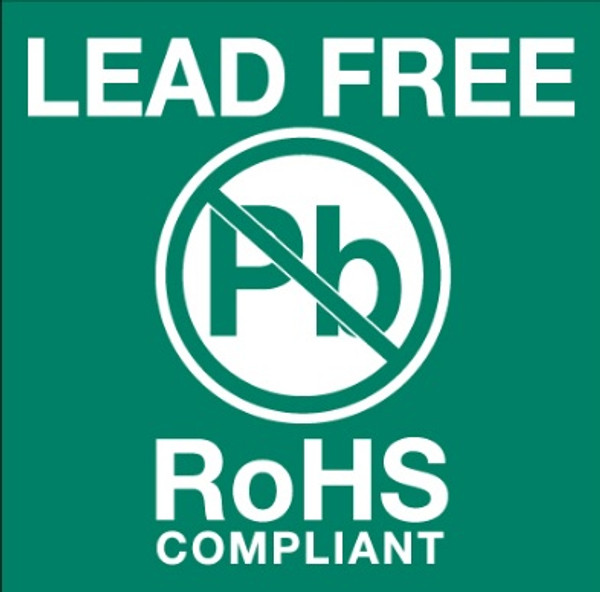 "Lead Free RoHs Compliant" Labels Shipping and Handling Labels