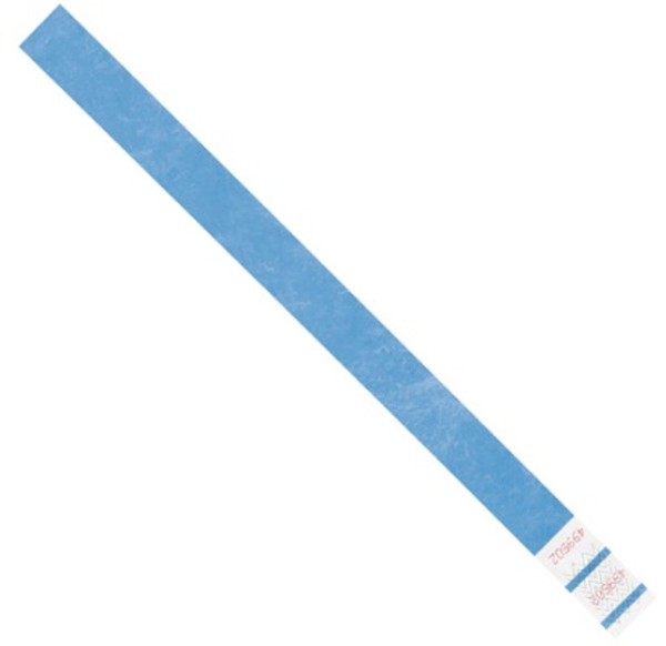 Tyvek® Self Adhesive Sequentially Numbered Blue Wristbands