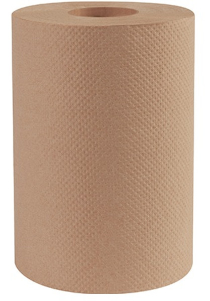 8" x 350' Bedford Kraft Hard Wound Paper Towel Rolls