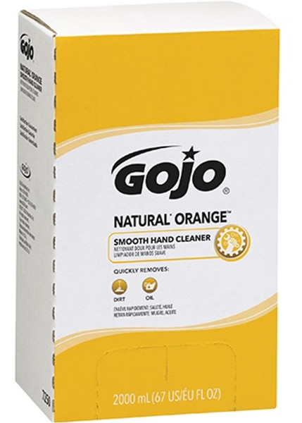 GOJO® Natural* Orange™ Smooth Hand Cleaner Refill Box - Pleasant citrus fragrance.