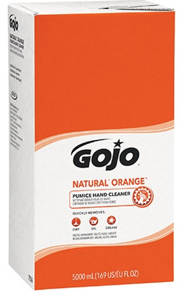 GOJO® Natural* Orange™ Pumice Hand Cleaner Refill Box 5,000 mL