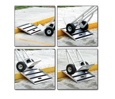 Lightweight Aluminum Threshold Curb Ramp, Hand Truck Ramp