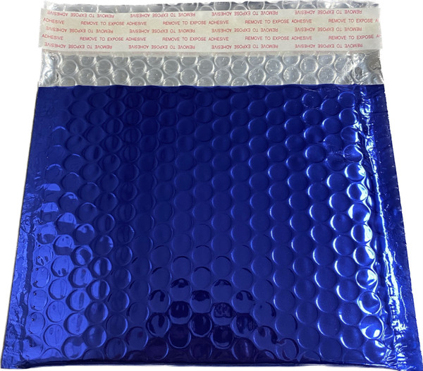 Blue Metallic Glamour Bubble Mailers - Blingvelopes 7" x 5.75" #CD2