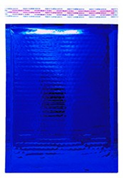 Blue Metallic Self Seal Bubble Mailers Envelopes #0 6.5" x 9"