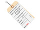 Pre-Wired Carbonless Inventory Tags - 2 Part #8, 6 1/4