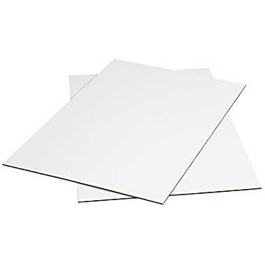 48" x 96" White Corrugated Cardboard Sheets 5 Sheets per Bundle