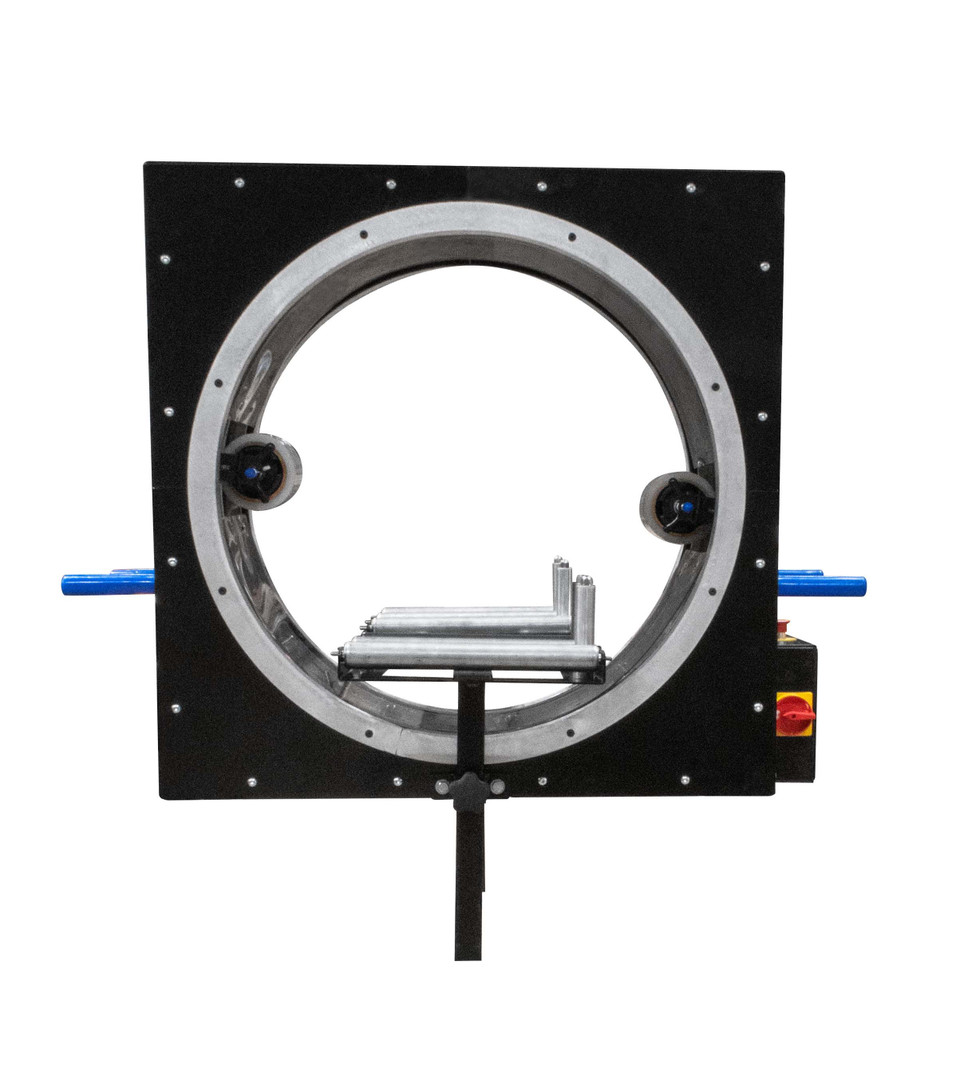 Full Pallet Stretch Wrap Dispenser Mobile Pallet Wrapper w/ Casters