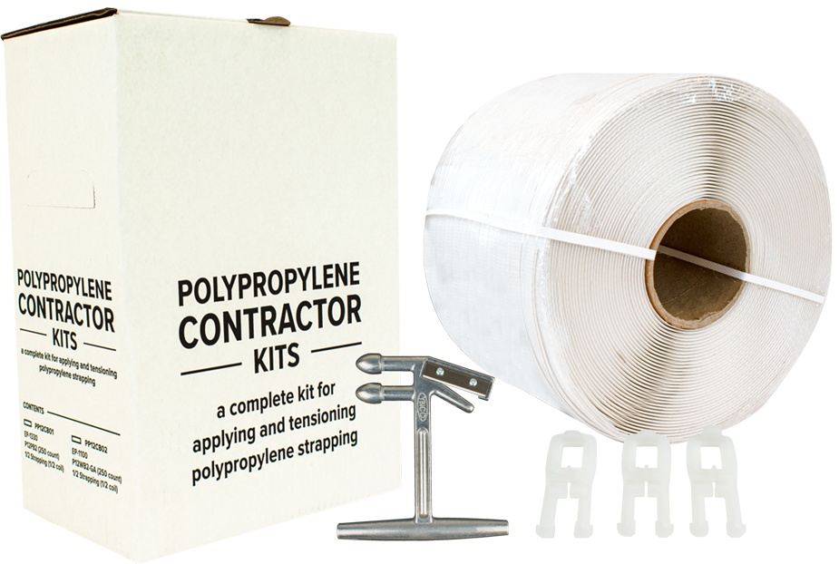 1/2" Polypropylene and Steel Strapping Contractor Kits