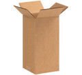5" x 5" x 10" (ECT-32) Tall Kraft Corrugated Cardboard Shipping Boxes