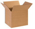 14" x 12" x 12" (ECT-32) Multi-Depth Kraft Corrugated Cardboard Shipping Boxes