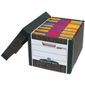 15" x 12" x 10" Wood Grain R-Kive® File Storage Boxes 