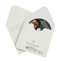 5 1/8" x 5" 100% Recycled Paperboard White Fibreboard CD Mailers