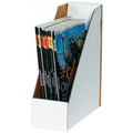 White Corrugated Cardboard Magazine File Boxes