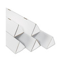 2" x 30.25" White Triangle Mailing Storage / Shipping Tubes