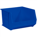 18" x 16 1/2" x 11" Blue  Plastic Stack & Hang Bin Boxes - Fits 18" Shelf