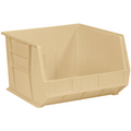 18" x 16 1/2" x 11" Ivory  Plastic Stack & Hang Bin Boxes - Fits 18" Shelf