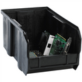 14 3/4" x 8 1/4" x 7" Black  Conductive Bins