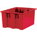 17" x 14 1/2" x 9 7/8" Red Stack & Nest Containers