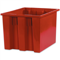 17" x 14 1/2" x 12 7/8" Red Stack & Nest Containers