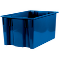 26 5/8" x 18 1/4" x 14 7/8" Blue Stack & Nest Containers