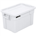 28" x 18" x 15" White Tote with Lid for Storage and Transport