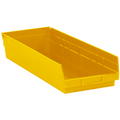 23 5/8" x 8 3/8" x 4" Yellow  Plastic Shelf Bin Boxes