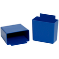 3 1/4" x 1 3/4" x 3 Blue  Shelf Bin Cups