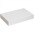 19" x 12" x 3" White chipboard cartons have a gray interior.