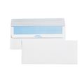 4 1/8" x 9.5" - #10 Plain Redi-Seal White Business Envelopes with Security Tint.