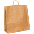 13" x 6" x 15.75" Heavy Duty Kraft Paper Shopping Bags with Twisted Paper Handles