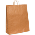 16" x 6" x 19.25" Heavy Duty Kraft Paper Shopping Bags with Twisted Paper Handles