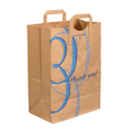 12" x 7" x 17" Flat Handle Grocery Bags Kraft Paper Shopping Bags "Thank You"