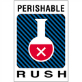 "Perishable Rush" Shipping and Handling Labels