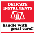 "Delicate Instruments - Handle With Care" Shipping and Handling Labels