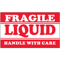 "Fragile - Liquid - Handle With Care" Shipping and Handling Labels