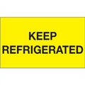 "Keep Refrigerated" (Fluorescent Yellow) Shipping and Handling Labels