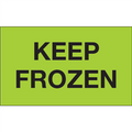 "Keep Frozen" (Fluorescent Green) Shipping and Handling Labels