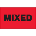 "Mixed" (Fluorescent Red) Shipping and Handling Labels