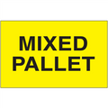 3" x 5" - "Mixed Pallet" (Fluorescent Yellow) Labels