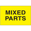 3" x 5" - "Mixed Parts" (Fluorescent Yellow) Labels