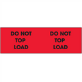 "Do Not Top Load" (Fluorescent Red) Pallet Corner Labels