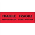 "Fragile - Handle With Care"  (Fluorescent Red) Pallet Corner Labels