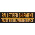 "Must Be Delivered Intact"  (Fluorescent Orange) Pallet Corner Labels