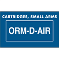 "Cartridges, Small Arms  ORM-D-AIR" Labels