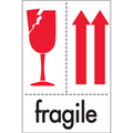 4" x 6" - "Fragile" International Safe-Handling Labels