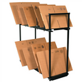 Two Tier Carton Storage Stand, Box Storage Rack