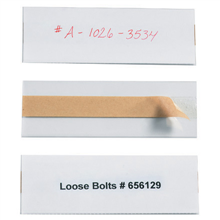Plastic Label Holders - Adhesive Back, 1/2 x 6