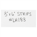 3" x 6" White  Warehouse Labels - Magnetic Strips