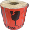 Roll / 500 Fragile Glass Mailing Labels