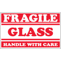 "Fragile - Glass - Handle With Care" Shipping and Handling Labels